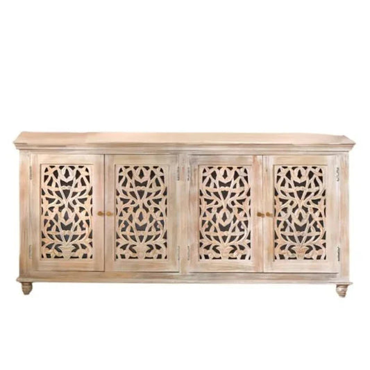 LOOMLAN Norella Four Doors Wood Sideboard