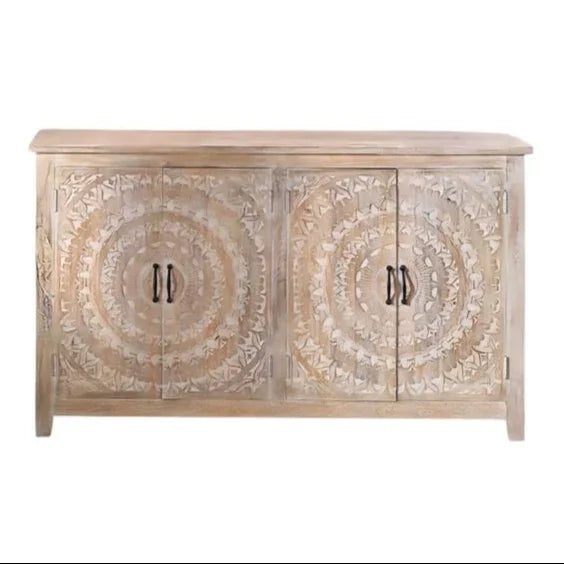 Lyan Four Doors Wood Sideboard