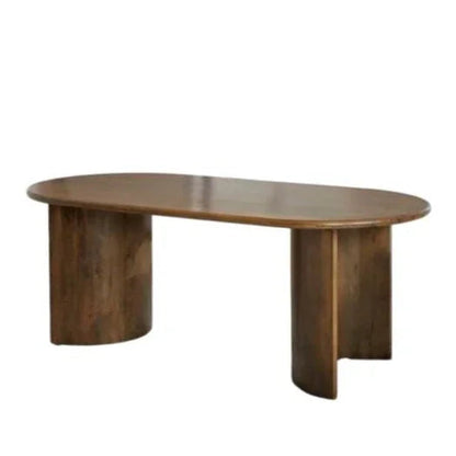 Tarniel Wooden Oval Dining Table
