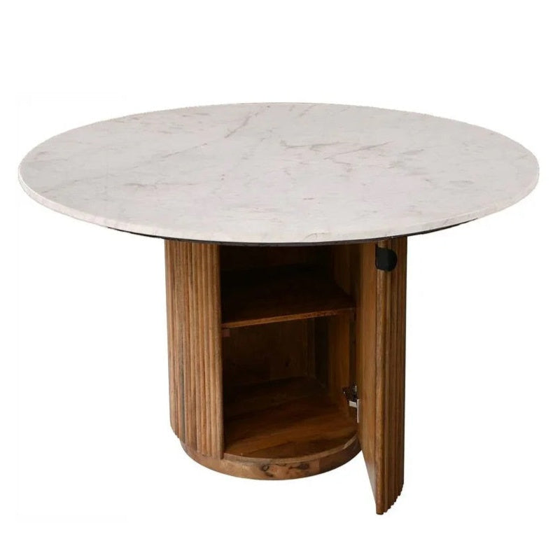 Iravelle Wood Round Dining Table
