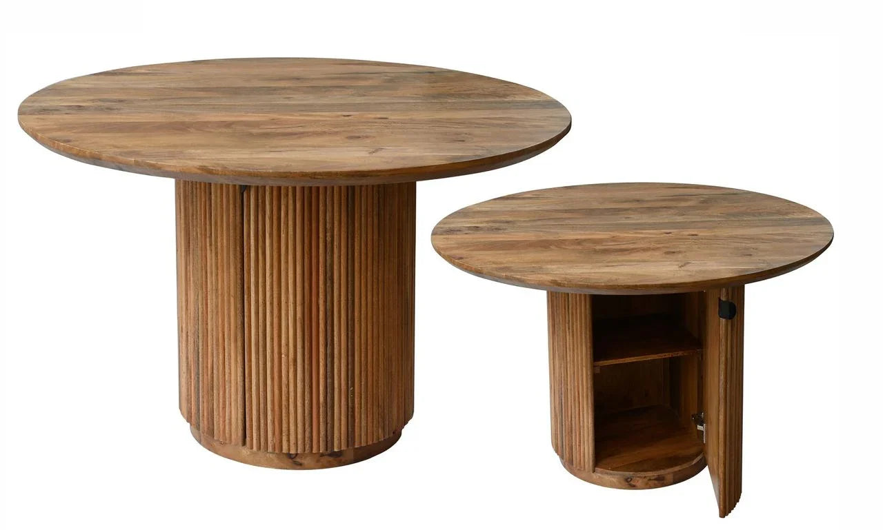 Iravelle Wood Round Dining Table