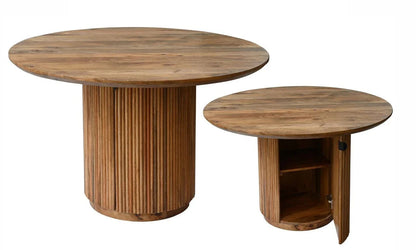 Iravelle Wood Round Dining Table