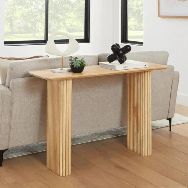 LOOMLAN Varnor Wooden Rectangular Console Table