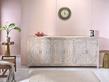 Lyan Six Doors Wood Sideboard