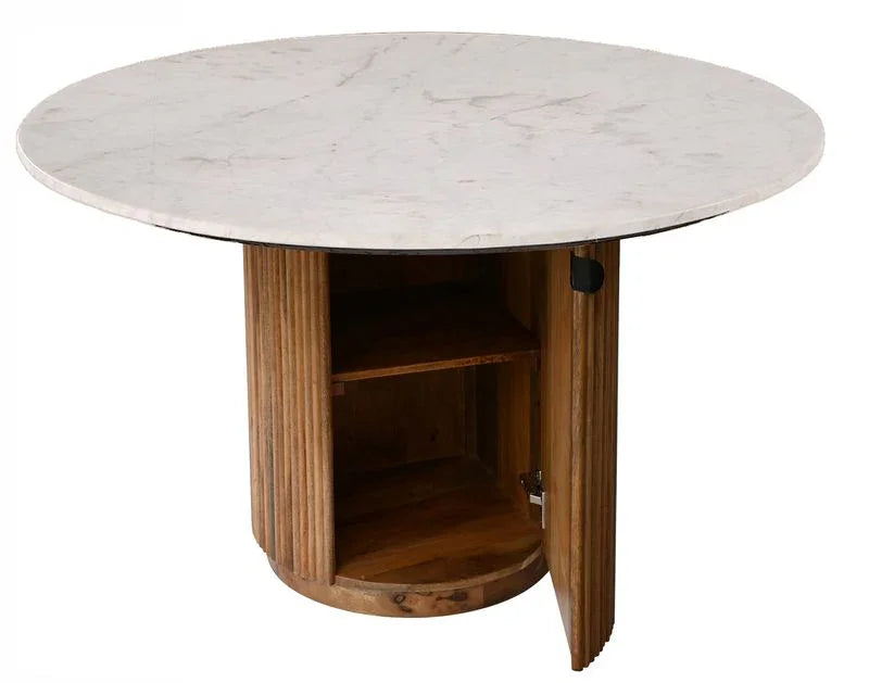 Iravelle Wood Round Dining Table