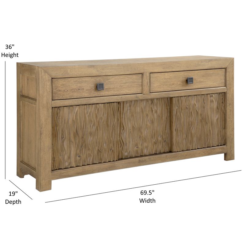 Anniversary Two Drawers Wood Sideboard