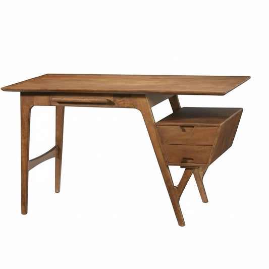 LOOMLAN Lyira Three Drawers Wood Desk