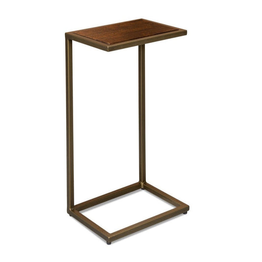 Sarreid Pablon Iron Framed Rectangular End Table
