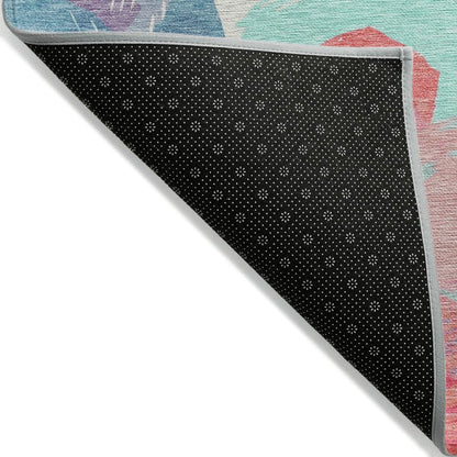 LOOMLAN Rugs Palazira Pink Washable Indoor-Outdoor Rug