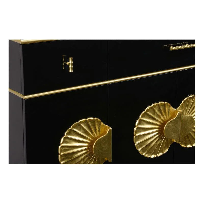 Chelsea House Palm Beach Black Sideboard