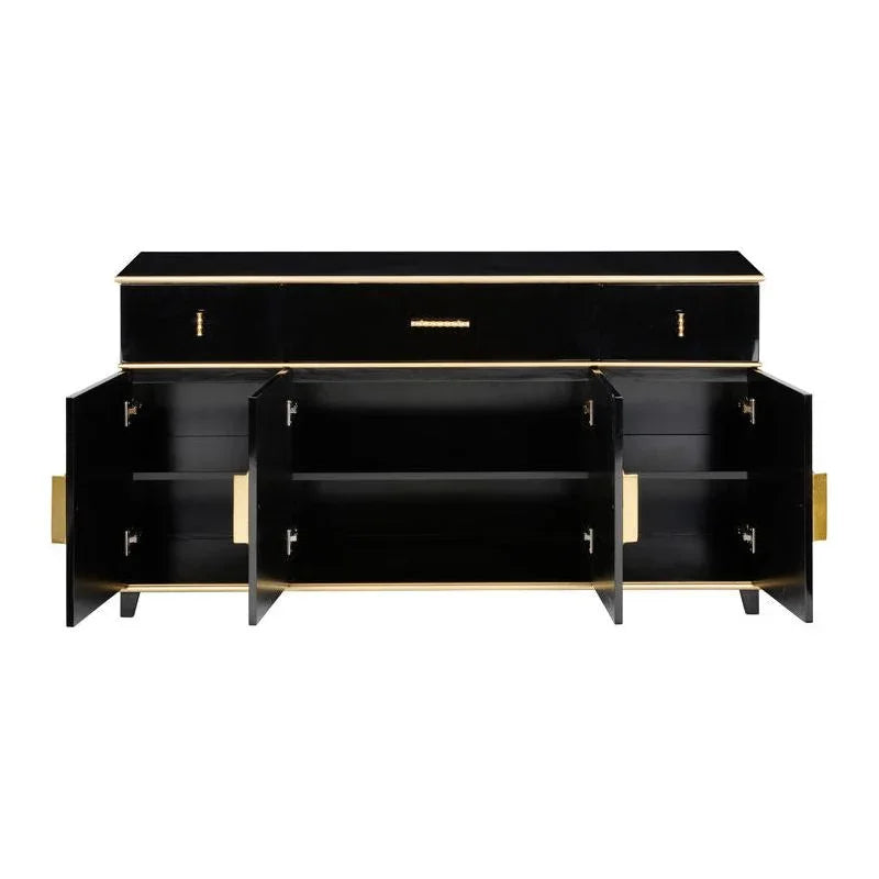 Chelsea House Palm Beach Black Sideboard