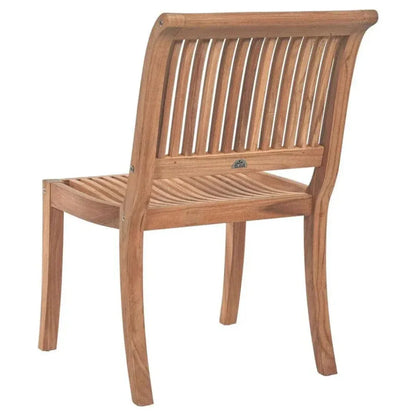 HiTeak Palm Teak Armless Outdoor Dining Chair