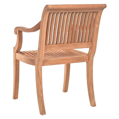 Palm Teak Outdoor Dining Armchair - LOOMLAN - HiTeak - Outdoor Dining Chairs