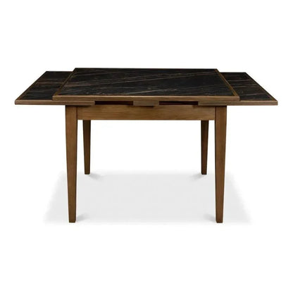 Paolino Square Extendable Dining Table Dark Wash - LOOMLAN - Sarreid - Side Tables