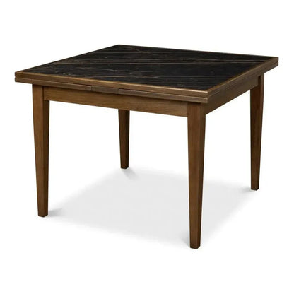 Paolino Square Extendable Dining Table Dark Wash - LOOMLAN - Sarreid - Side Tables
