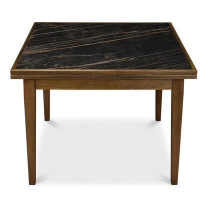 Paolino Square Extendable Dining Table Dark Wash - LOOMLAN - Sarreid - Side Tables
