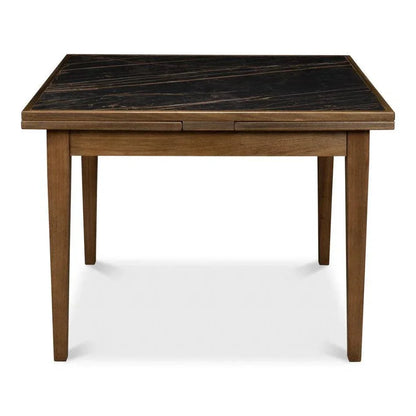 Paolino Square Extendable Dining Table Dark Wash - LOOMLAN - Sarreid - Side Tables