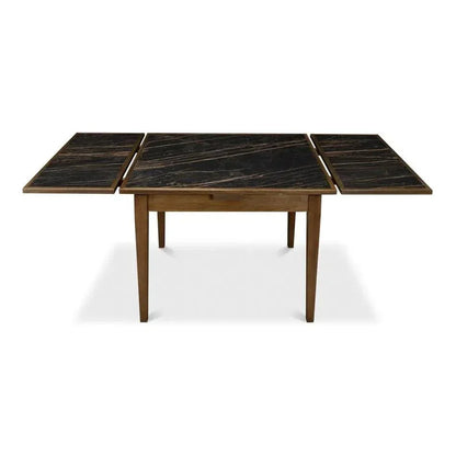 Paolino Square Extendable Dining Table Dark Wash - LOOMLAN - Sarreid - Side Tables