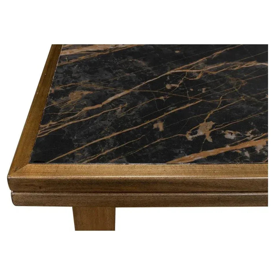 Paolino Square Extendable Dining Table Dark Wash - LOOMLAN - Sarreid - Side Tables