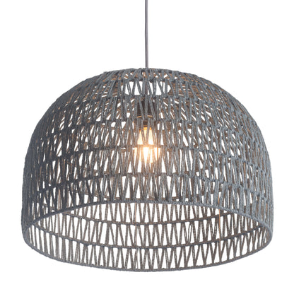 Paradise Ceiling Lamp Gray - Sideboards and Things Brand_Zuo Modern, Color_Gray, Depth_20-30, Features_Adjustable Height, Finish_Powder Coated, Height_10-20, Materials_Metal, Metal Type_Steel, Product Type_Pendant, Width_20-30