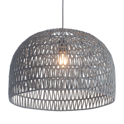 Paradise Ceiling Lamp Gray - Sideboards and Things Brand_Zuo Modern, Color_Gray, Depth_20-30, Features_Adjustable Height, Finish_Powder Coated, Height_10-20, Materials_Metal, Metal Type_Steel, Product Type_Pendant, Width_20-30