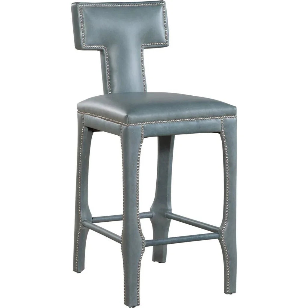 Paris Top Grain Leather Barstool