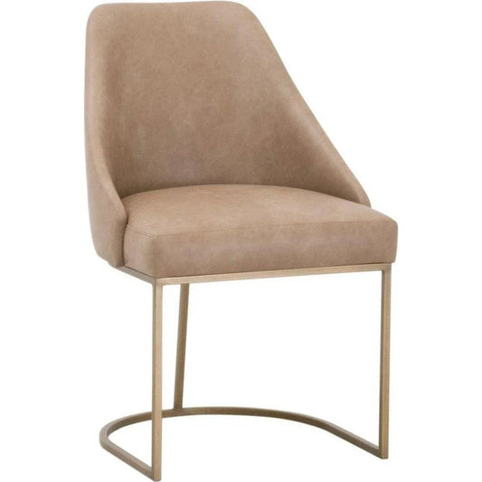 Essentials For Living Parissa Leather Armless Dining Chair 2PC