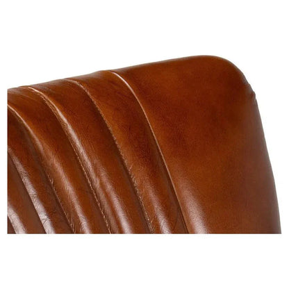 Sarreid Parker Office Chair Vintage Havana Leather