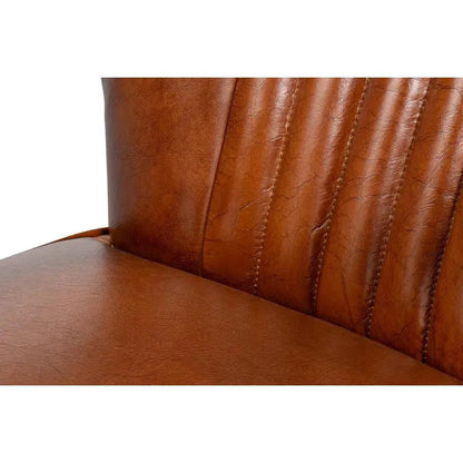 Sarreid Parker Office Chair Vintage Havana Leather