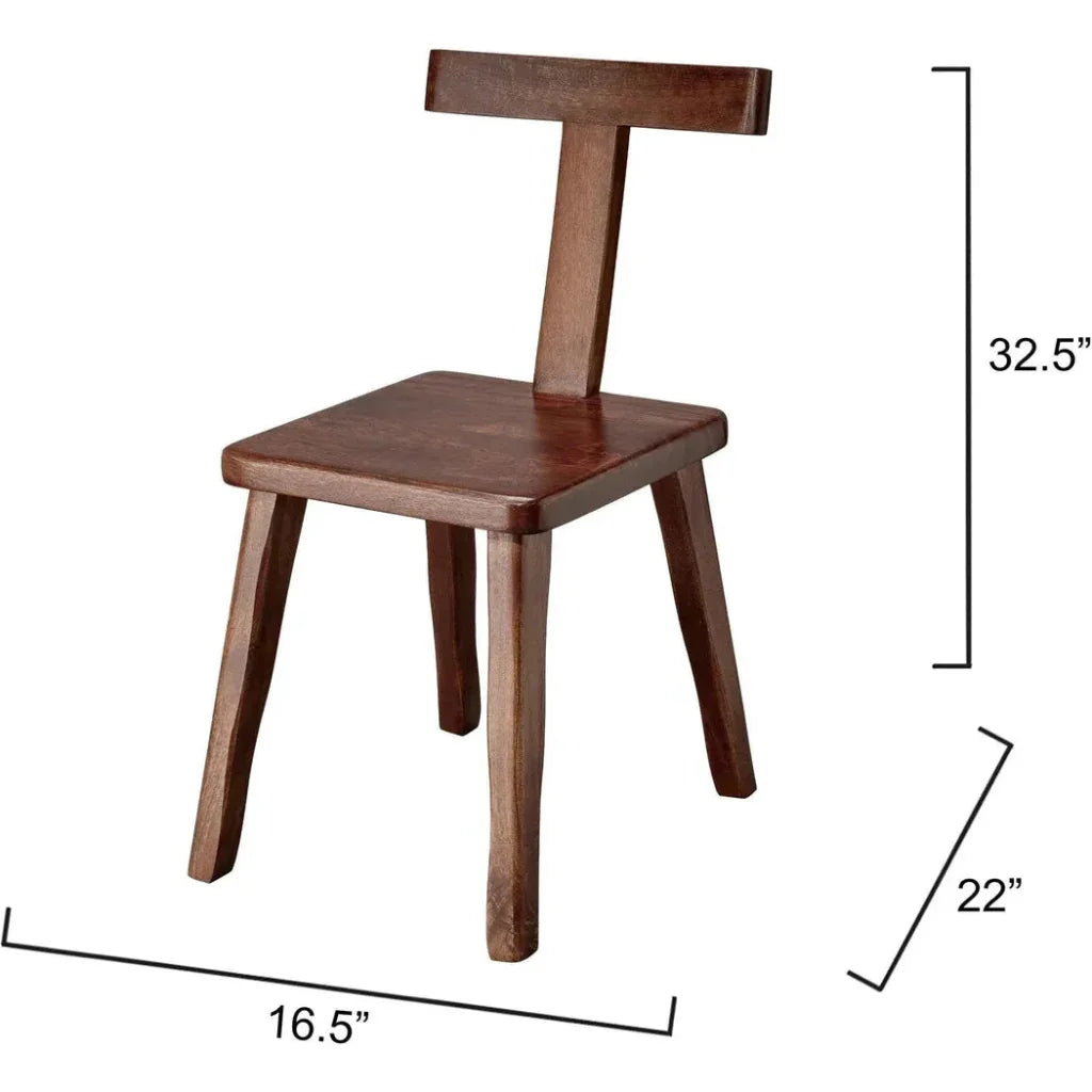 Parlor T Shaped Back Armless Chair - LOOMLAN - Jamie Young - Accent Chairs