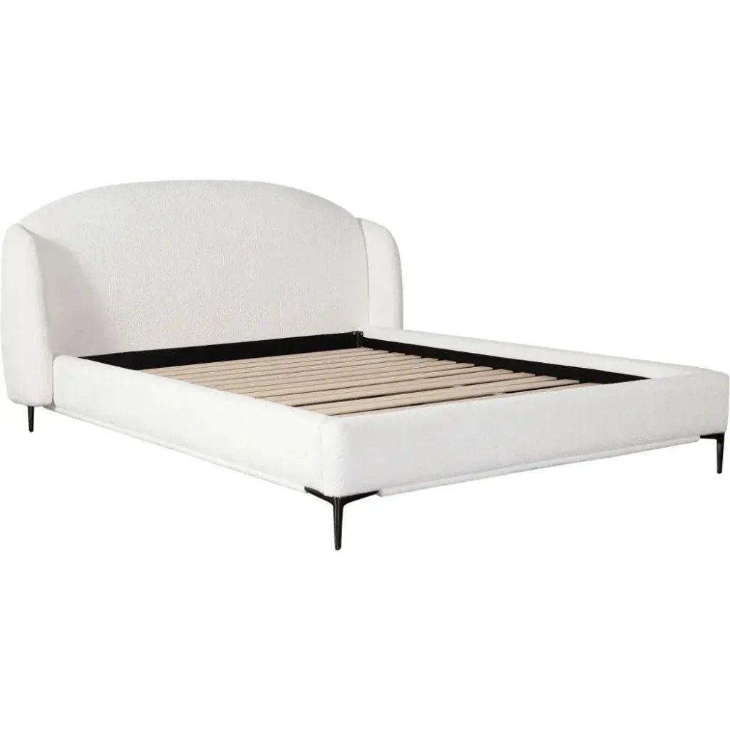 Path  White Low Profile Bed Frame