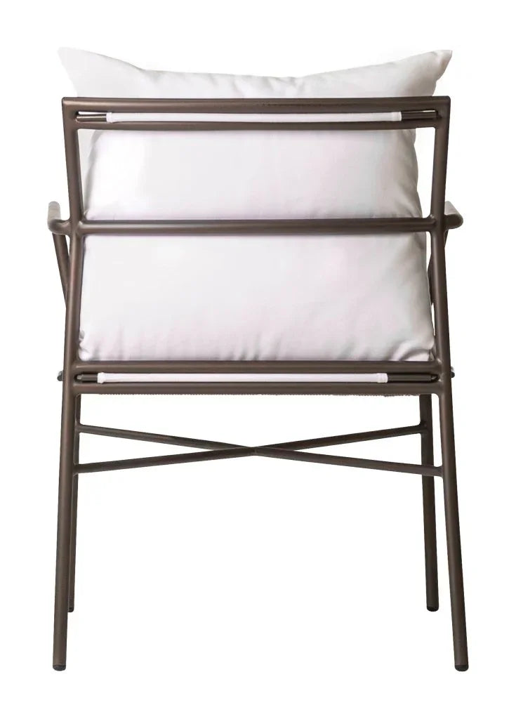 Patinero Aluminum Patio Dining Arm Chair (Set Of 2) - LOOMLAN - Seasonal Living - Outdoor Dining Chairs