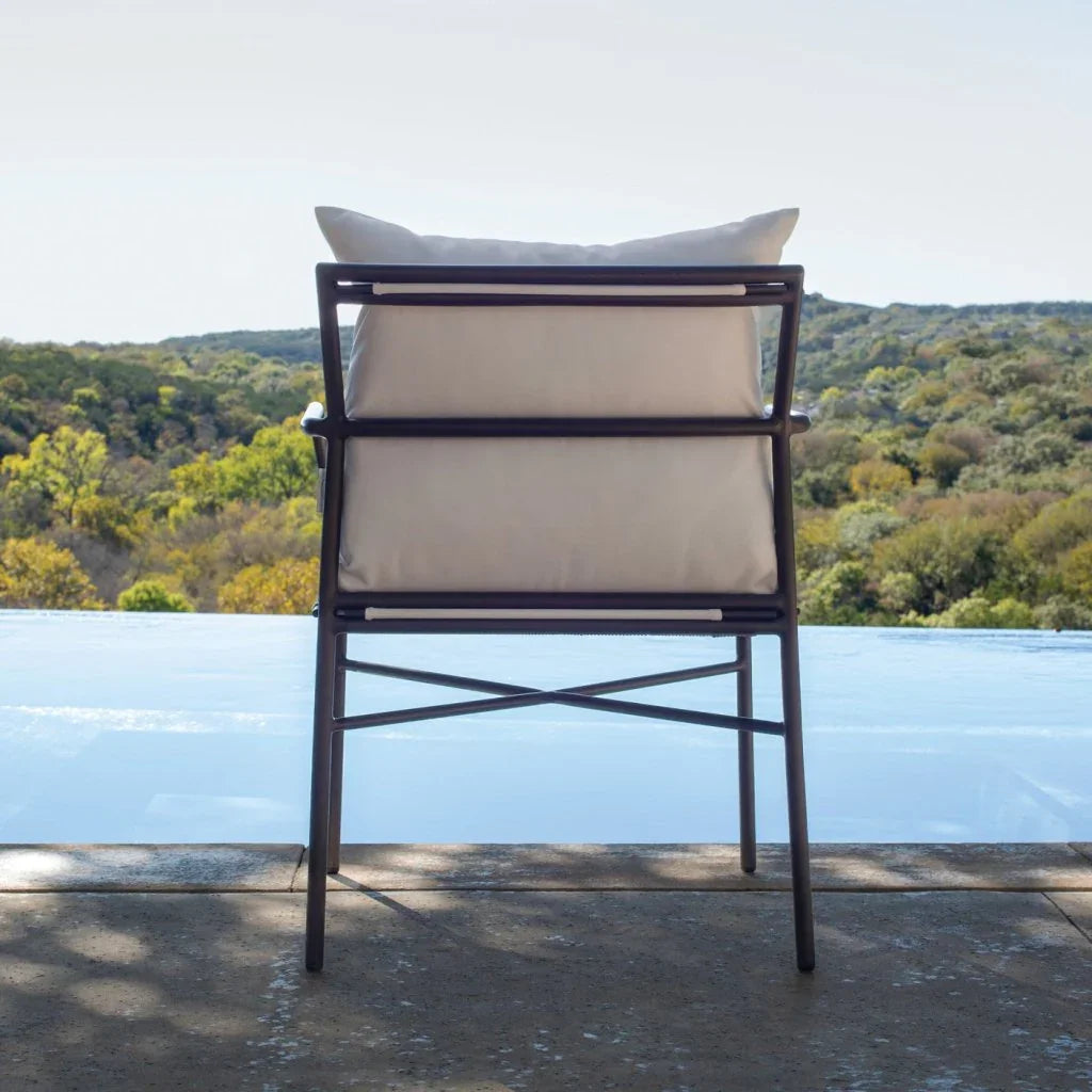 Patinero Aluminum Patio Dining Arm Chair (Set Of 2) - LOOMLAN - Seasonal Living - Outdoor Dining Chairs