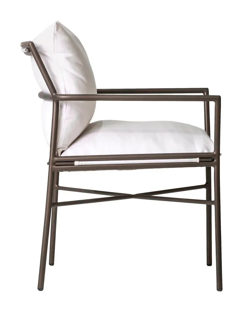 Patinero Aluminum Patio Dining Arm Chair (Set Of 2) - LOOMLAN - Seasonal Living - Outdoor Dining Chairs