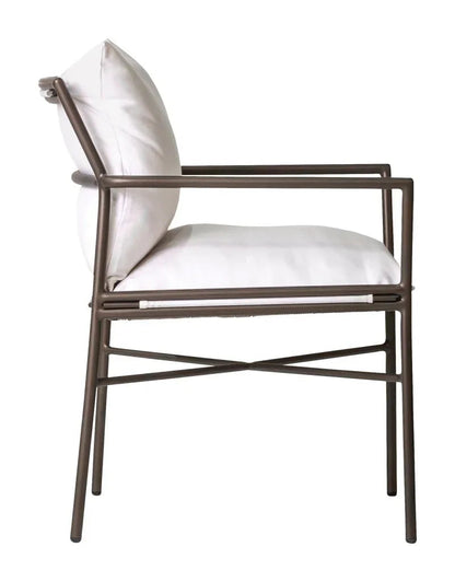 Patinero Aluminum Patio Dining Arm Chair (Set Of 2) - LOOMLAN - Seasonal Living - Outdoor Dining Chairs