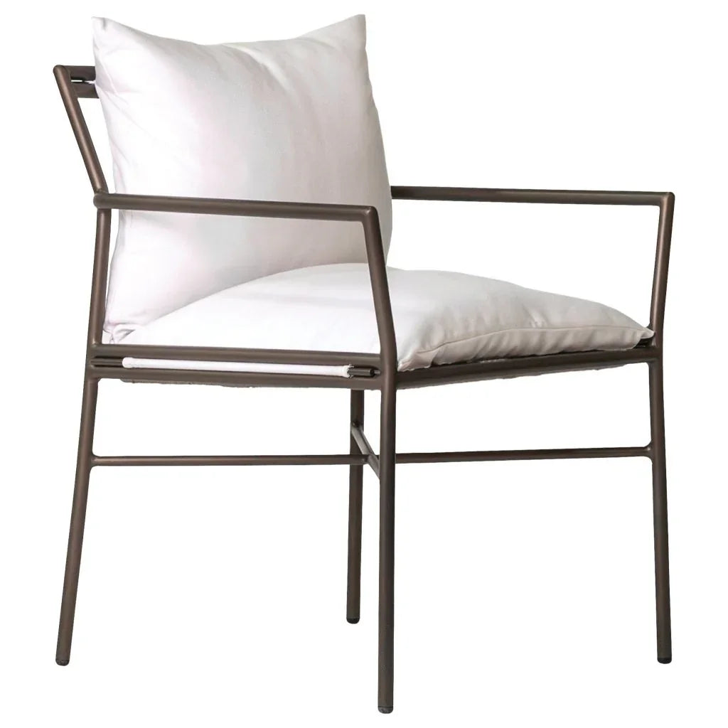 Patinero Aluminum Patio Dining Arm Chair (Set Of 2) - LOOMLAN - Seasonal Living - Outdoor Dining Chairs