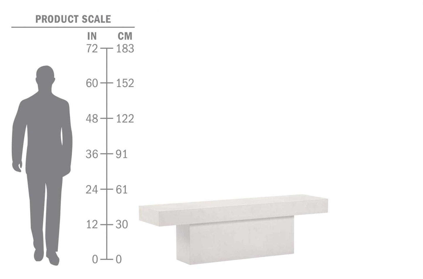 Perpetual T-Bench – Slate Gray Outdoor Bench