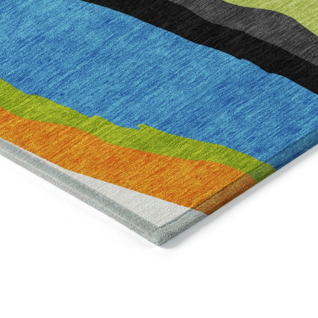 LOOMLAN Rugs Petala Denim Washable Indoor-Outdoor Rug