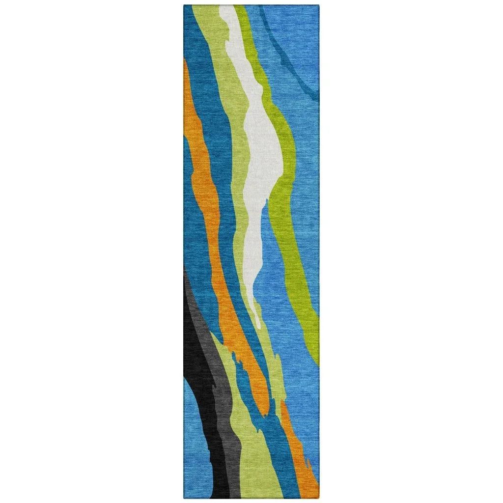 LOOMLAN Rugs Petala Denim Washable Indoor-Outdoor Rug