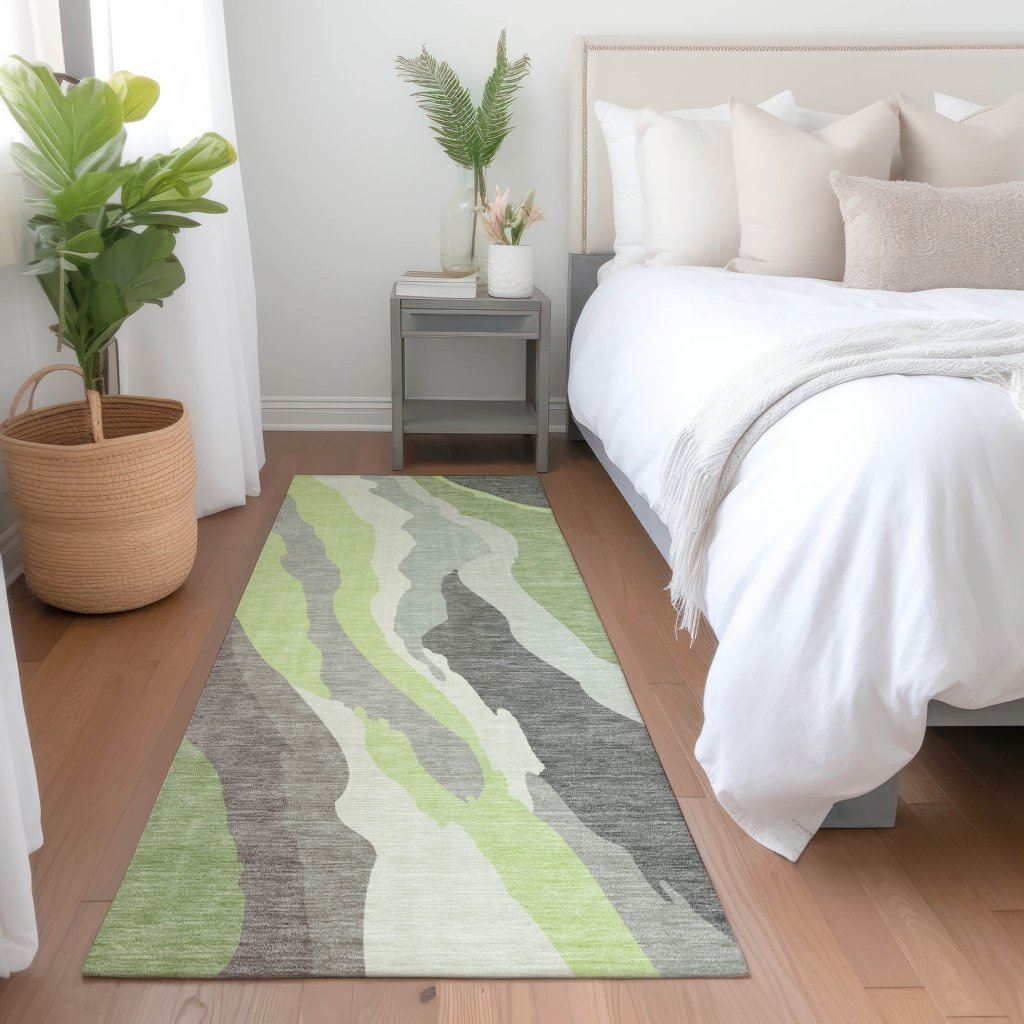 Petala Mint Washable Indoor - Outdoor Rug - LOOMLAN - LOOMLAN Rugs - Outdoor Rugs