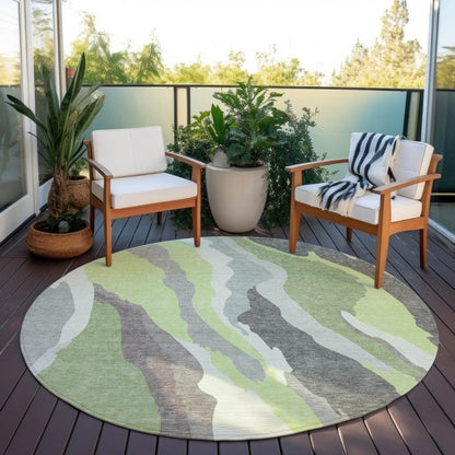 Petala Mint Washable Indoor - Outdoor Rug - LOOMLAN - LOOMLAN Rugs - Outdoor Rugs