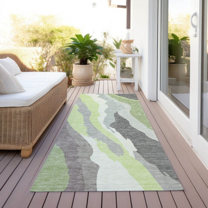 Petala Mint Washable Indoor - Outdoor Rug - LOOMLAN - LOOMLAN Rugs - Outdoor Rugs