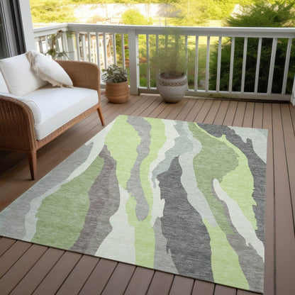 Petala Mint Washable Indoor - Outdoor Rug - LOOMLAN - LOOMLAN Rugs - Outdoor Rugs