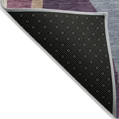 LOOMLAN Rugs Petala Plum Washable Indoor-Outdoor Rug