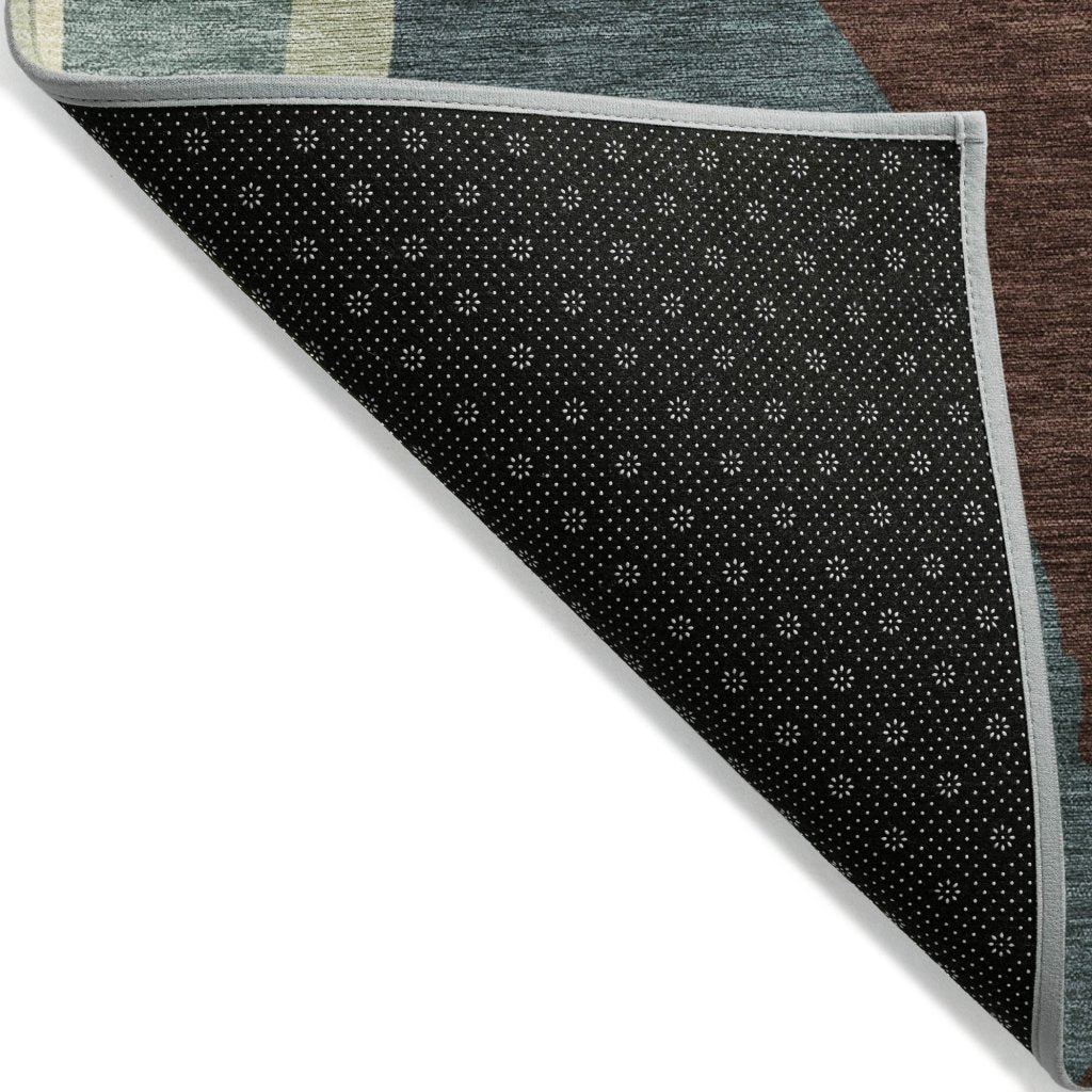 LOOMLAN Rugs Petala Sage Washable Indoor-Outdoor Rug