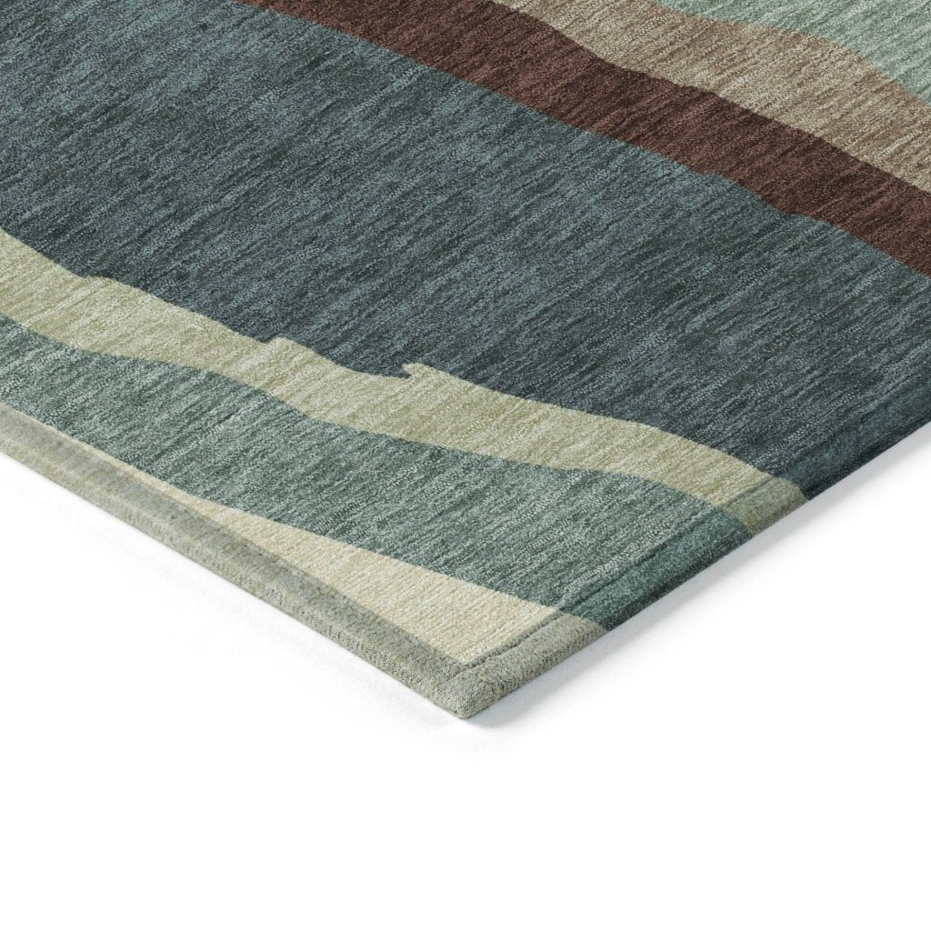 LOOMLAN Rugs Petala Sage Washable Indoor-Outdoor Rug