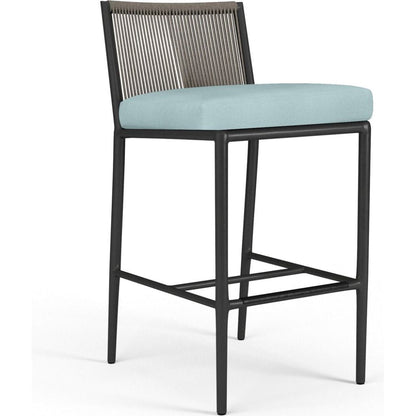 Pietra Sunbrella Comfort Outdoor Bar Stool - LOOMLAN - Sunset West - Outdoor Bar Stools