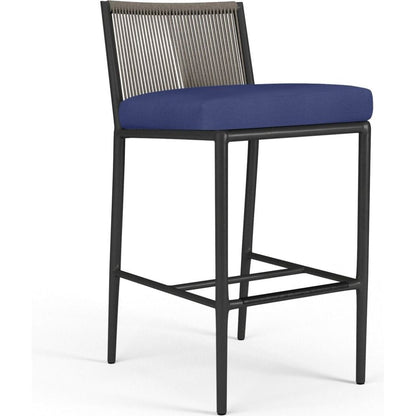 Pietra Sunbrella Comfort Outdoor Bar Stool - LOOMLAN - Sunset West - Outdoor Bar Stools