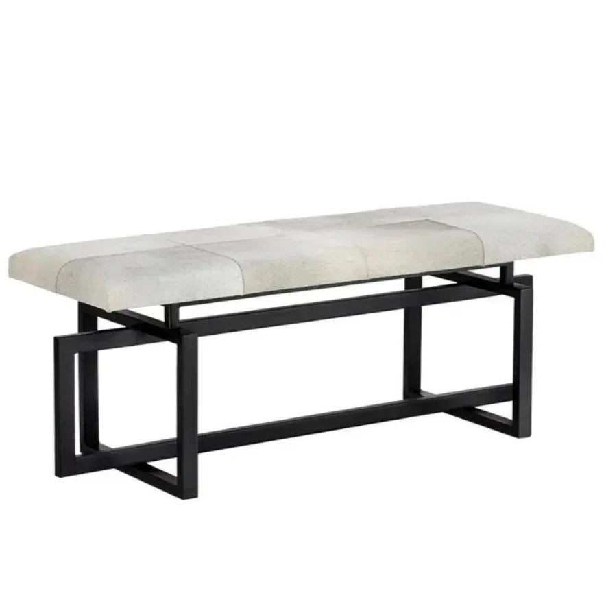 SUNPAN Pilar Cowhide Transitional Backless Bench