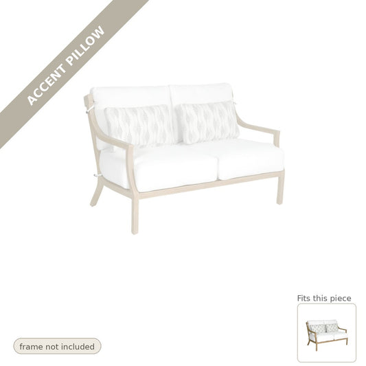 Pillow: Accent Pillow, Nicoya Deep Seating Cushioned Loveseat